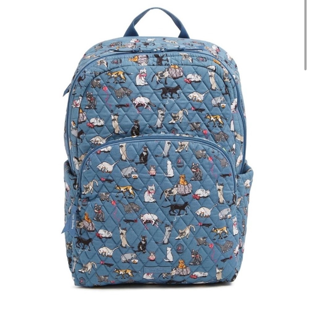 NWT- Vera Bradley cat large backpack